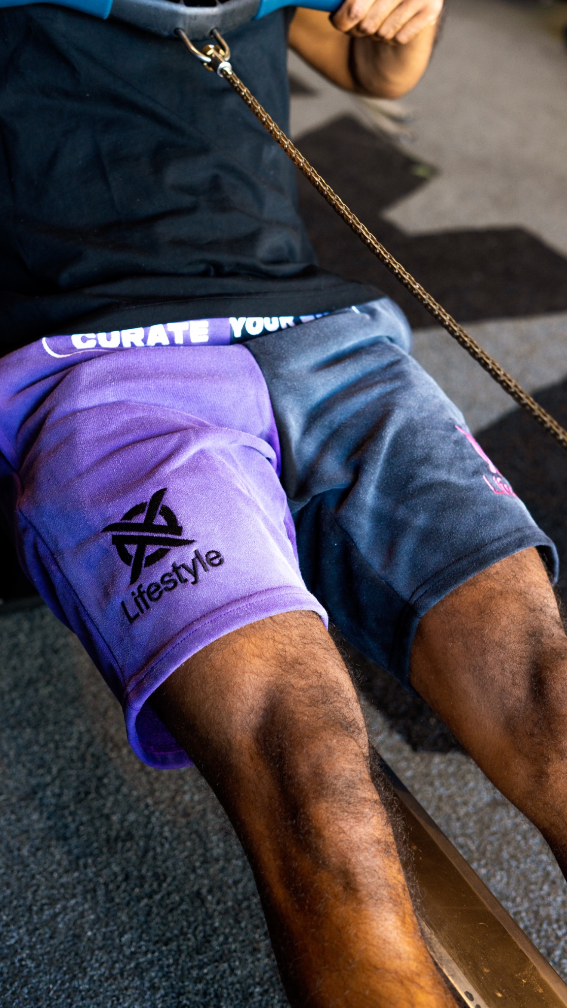 Close view of XO Lifestyle two face shorts
